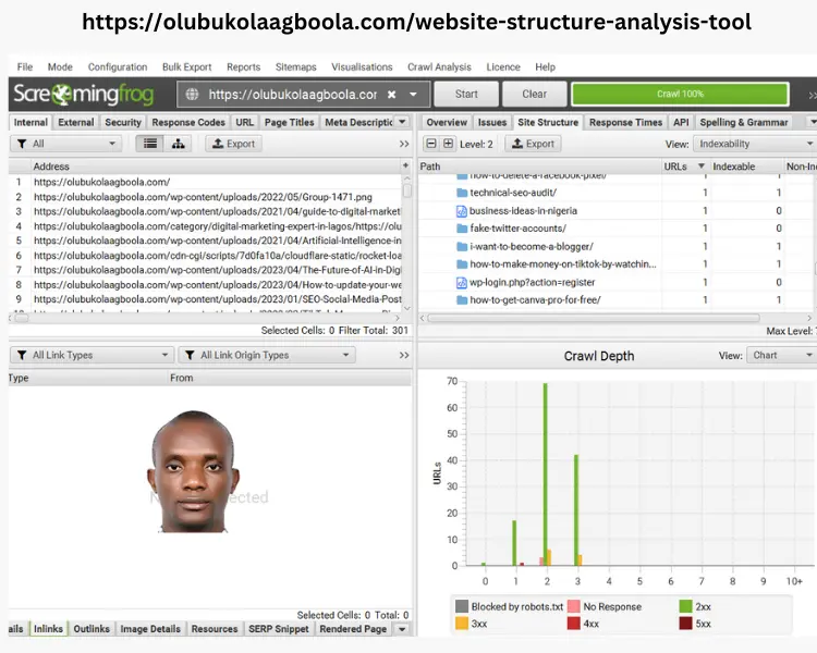 Website Structure Analysis Tool - ScreamingFrog
